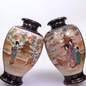Paire de Vases bleu