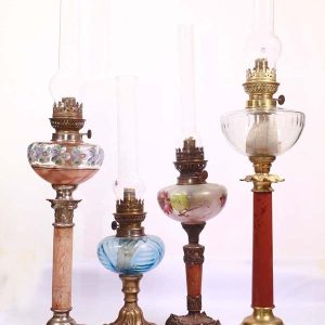 Lot de lampes à pétrole