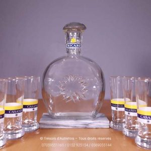Ensemble de verres et carafe